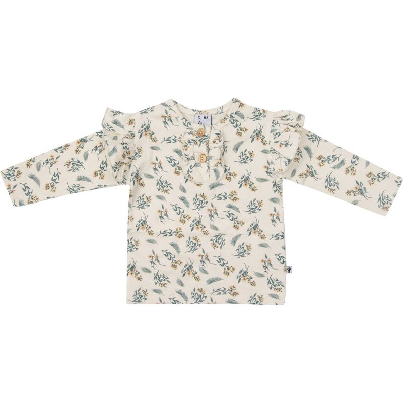 Klein Shirt Ruffle AOP Tropical Flower