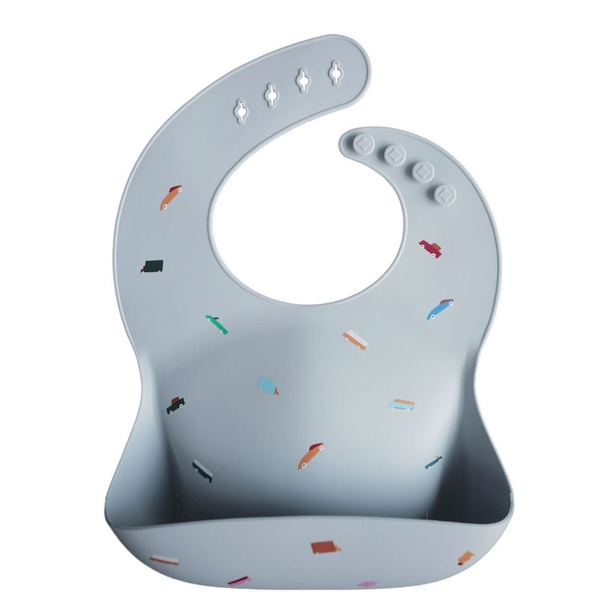 Mushie Silicone Bib Print Retro Cars