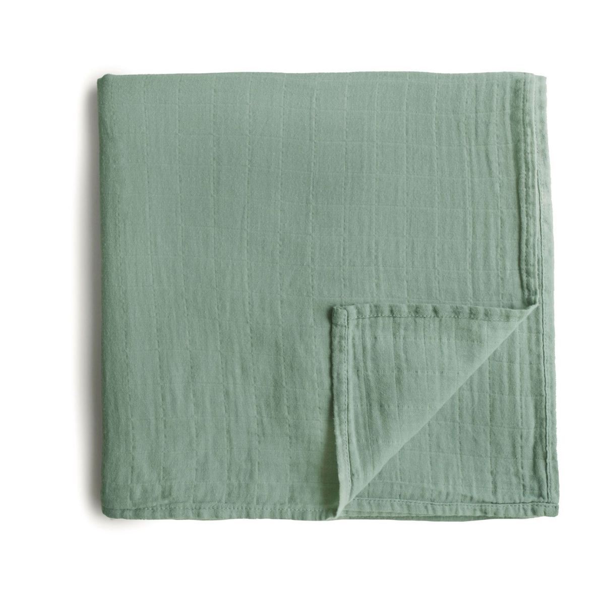 Mushie Swaddle Sage