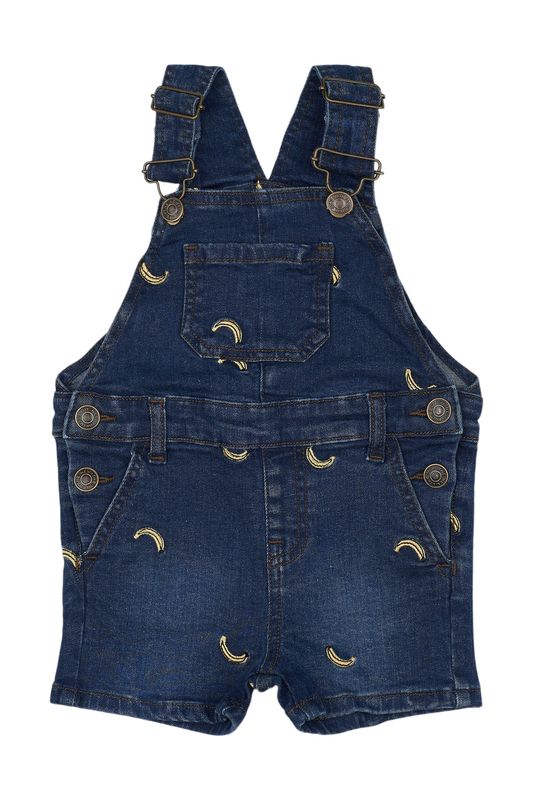 THE NEW SIBLINGS Otis Short Denim Dungarees