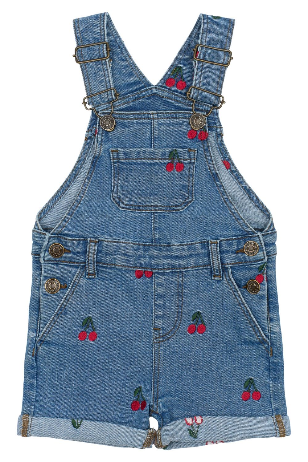THE NEW SIBLINGS Nayla Short Denim Dungarees