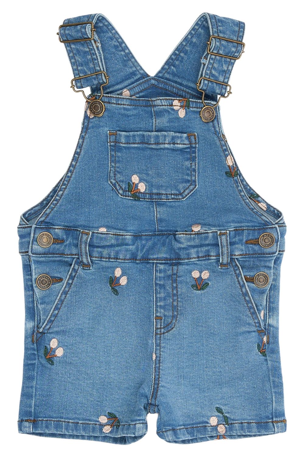 THE NEW SIBLINGS Ovia Short Denim Dungarees