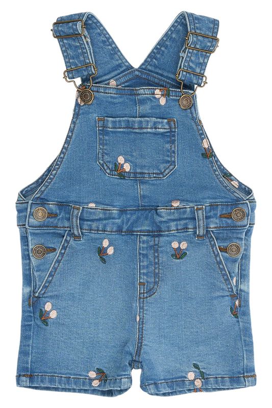 THE NEW SIBLINGS Ovia Short Denim Dungarees