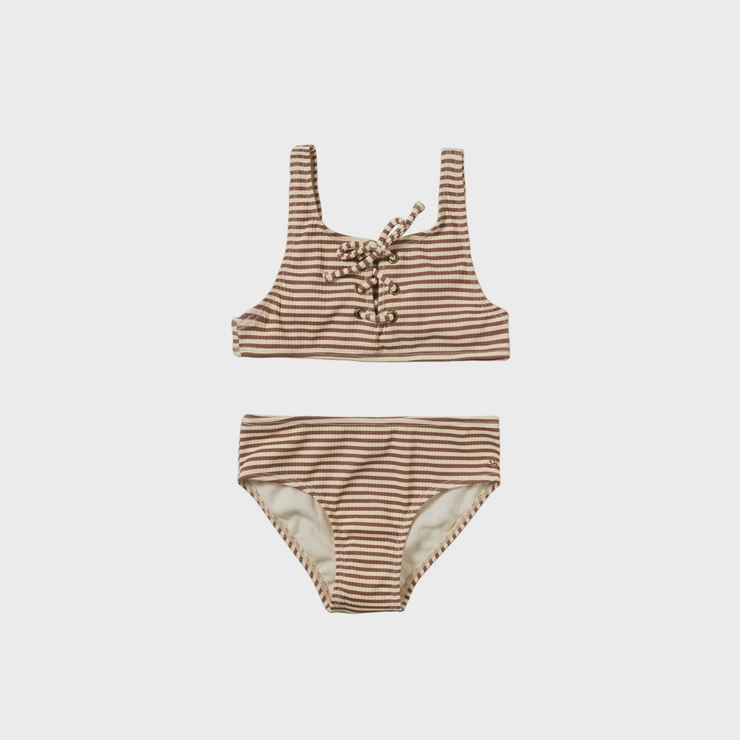 Salted Stories Rib Stripe | Sue Carob Brown