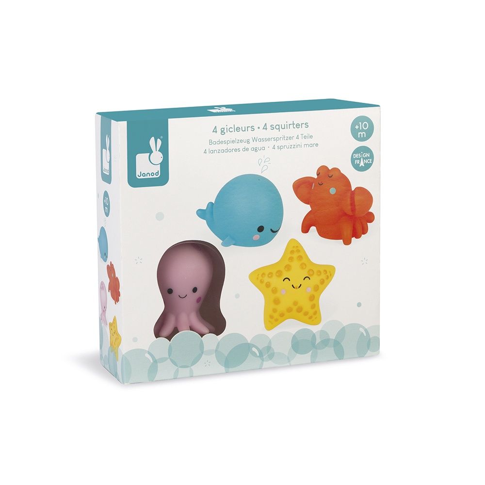 Janod Badspeelgoed - Spuitfiguur Zeedieren