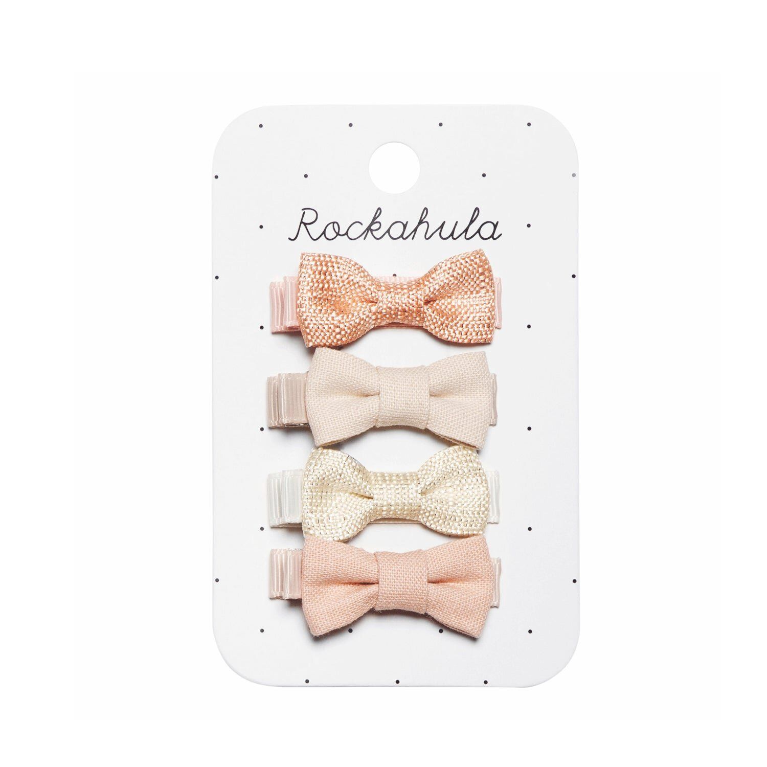 Rockahula Linen Mini Bow Clips