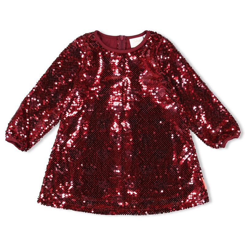 Jubel Pailetten jurk - Queen Of Hearts Bordeaux