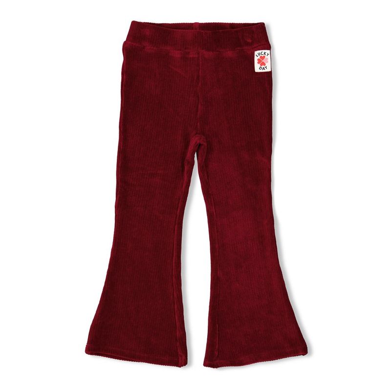 Jubel Flared broek velours rib - Queen Of Hearts Bordeaux