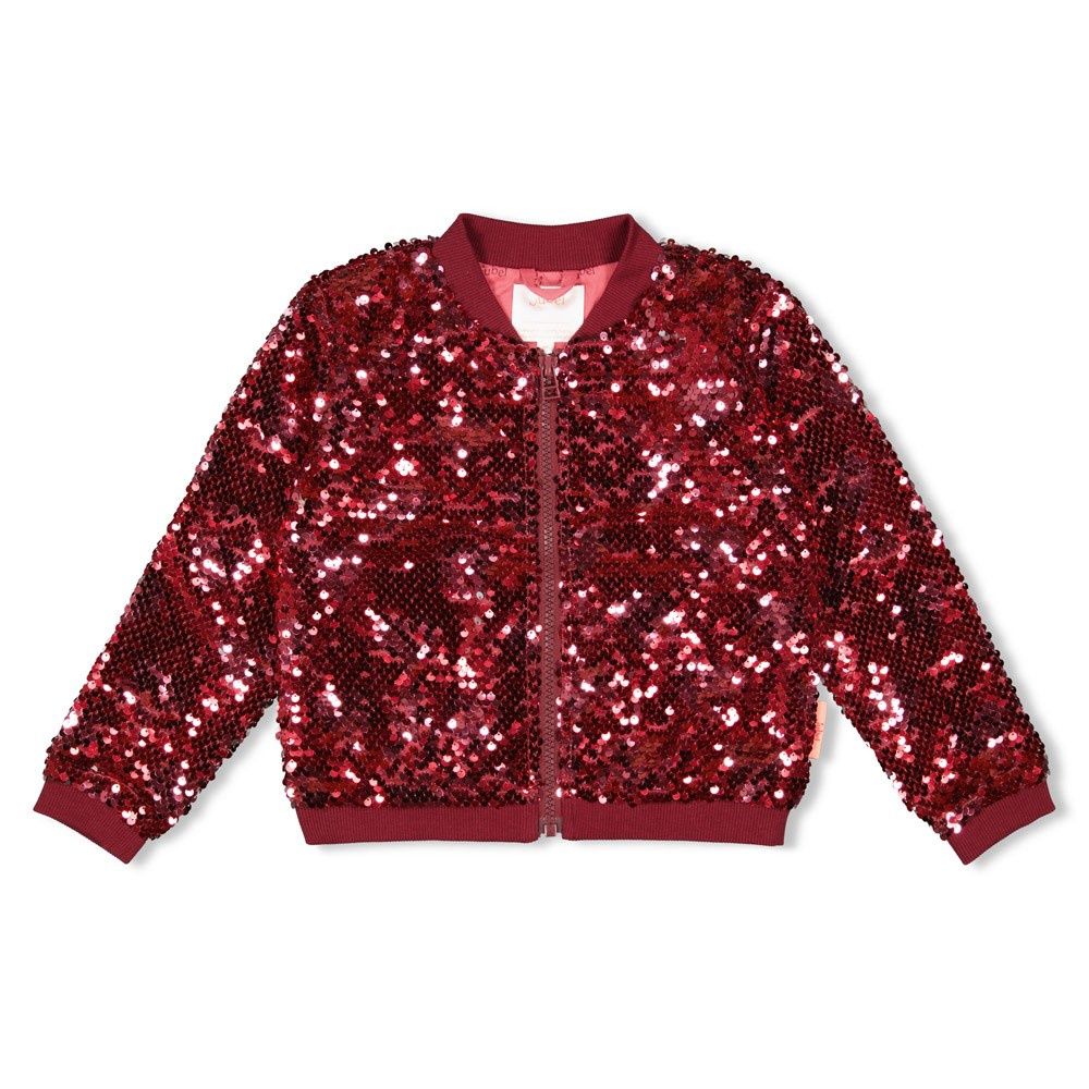 Jubel Pailetten bomberjack - Queen Of Hearts Bordeaux
