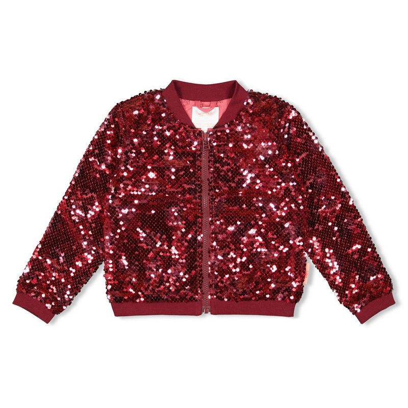 Jubel Pailetten bomberjack - Queen Of Hearts Bordeaux
