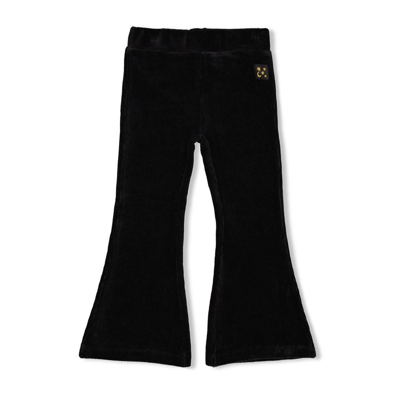 Jubel Flared broek velours rib - Shine Bright Antraciet