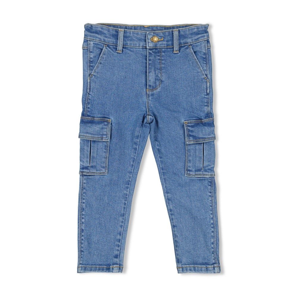 Sturdy Cargo broek denim - Winter Denims m.Blauw denim