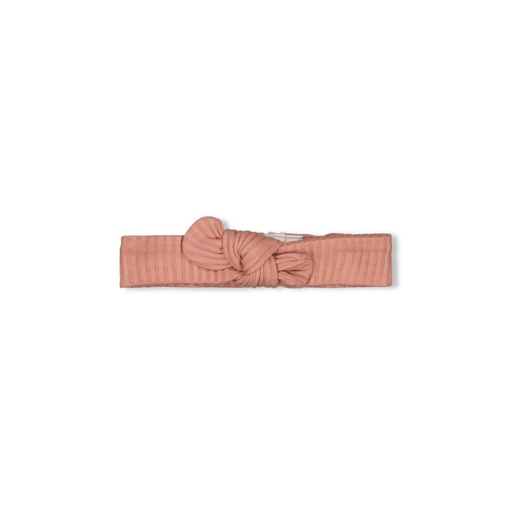 Feetje Haarband ajour rib - Morning Sun Roze