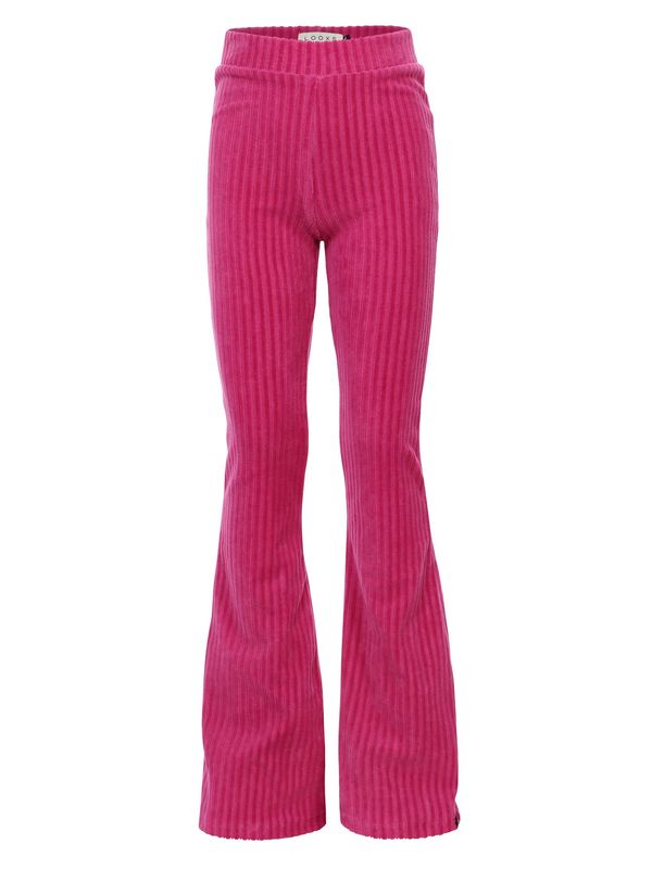 LOOXS  Little velvet rib pants magenta pink