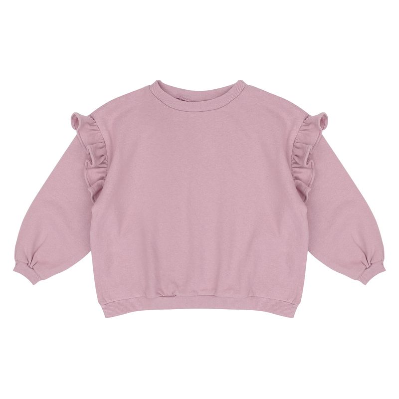 Jacky Sue Lois Ruffle Sweater Muted Mauve