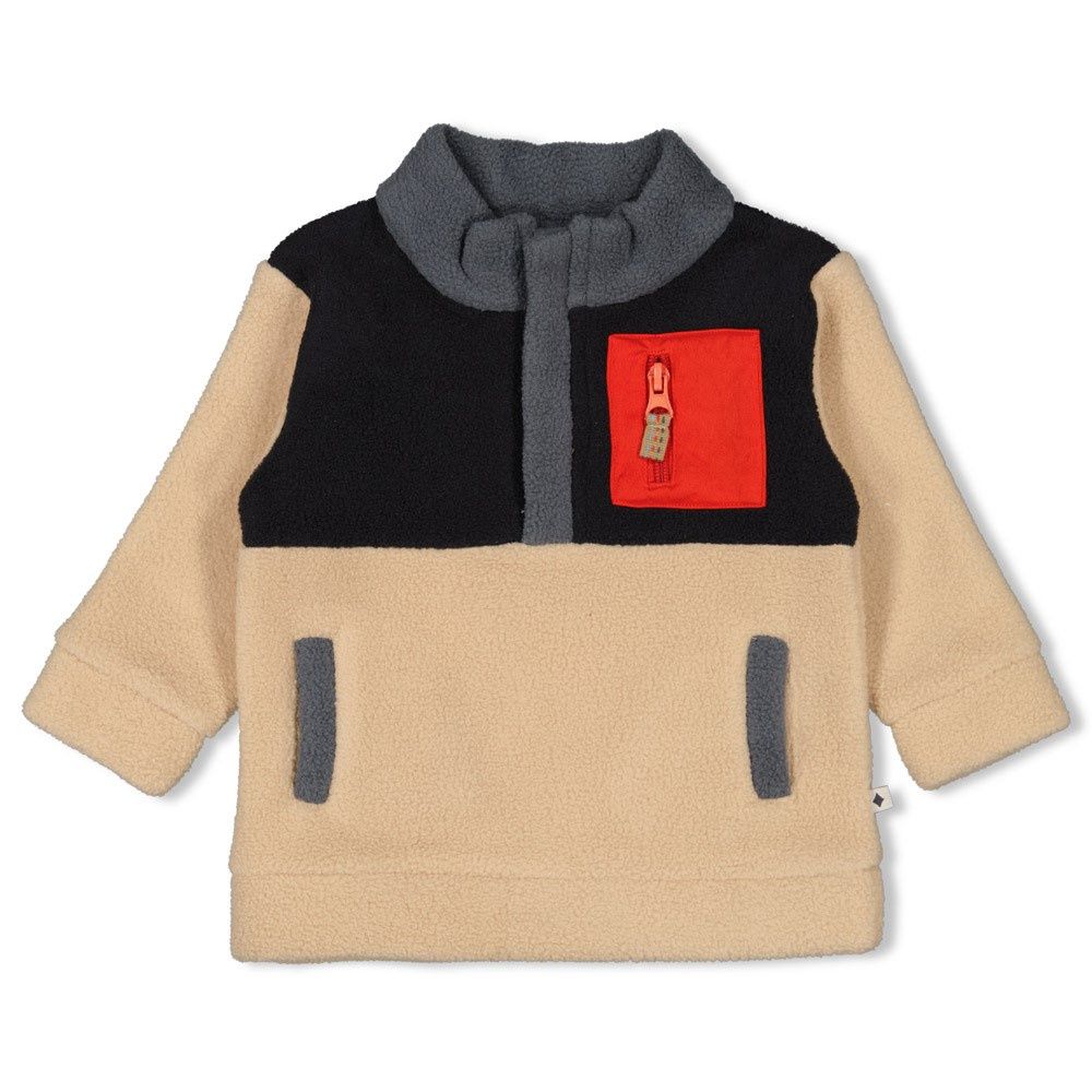 Feetje Sweater fleece Zwart - Couch Club