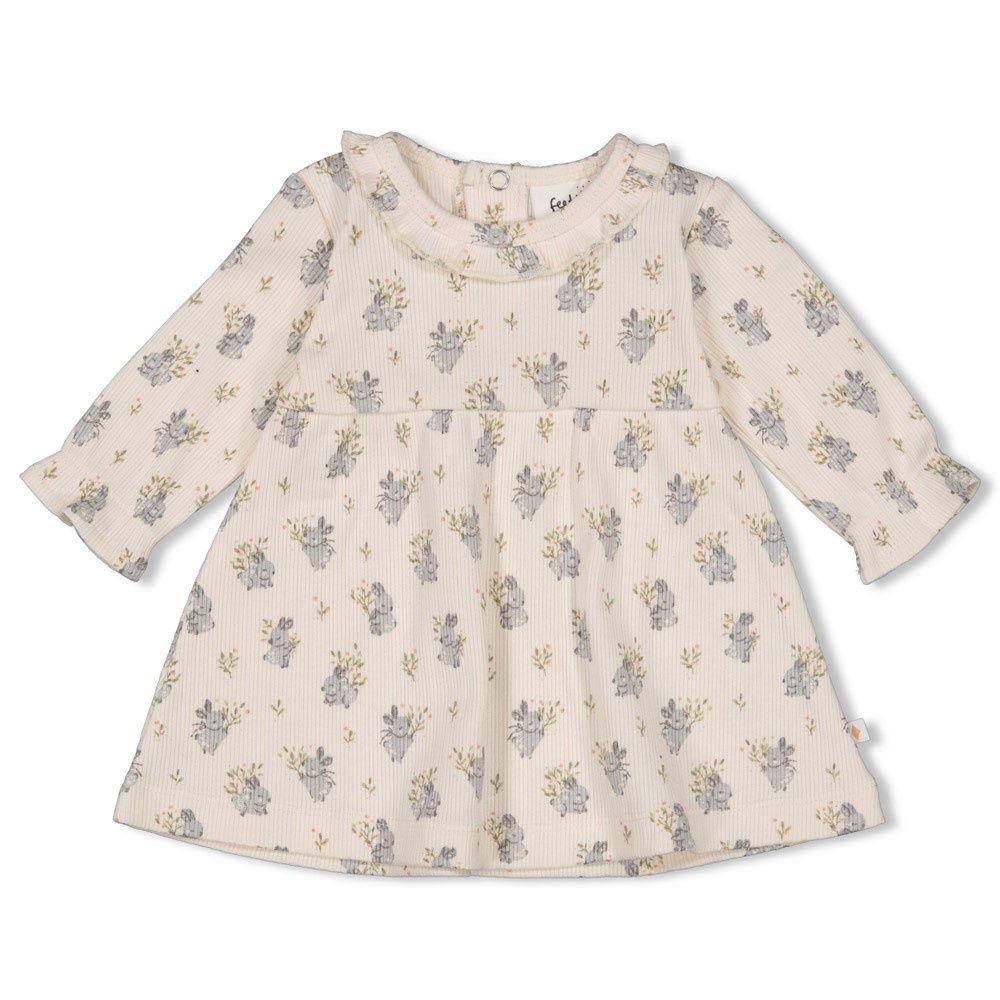 Feetje Jurk rib AOP - Fields of Green