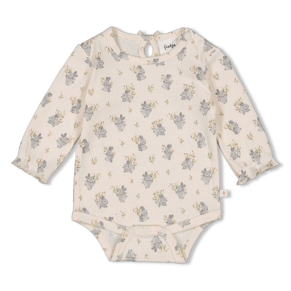 Feetje Romper rib AOP - Fields of Green