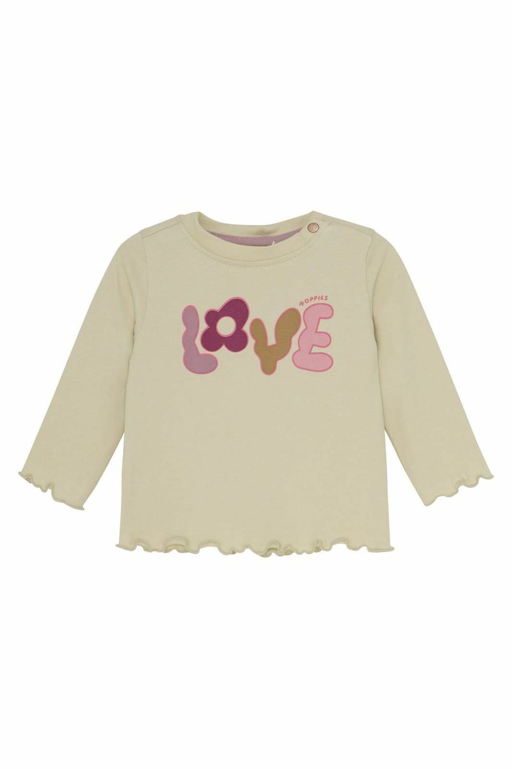 Noppies Girls Tee Turpin long sleeve Sand