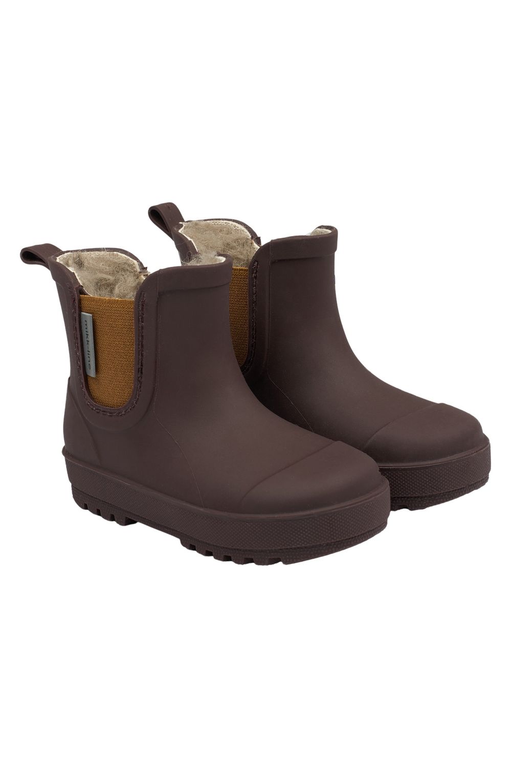 Mikk-Line TPR Short Winter Wellies Raisin