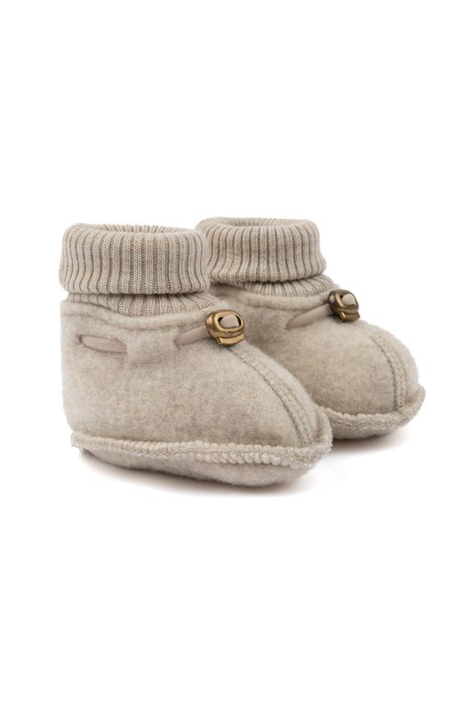 MiKK-Line Wool Footies Melange Offwhite