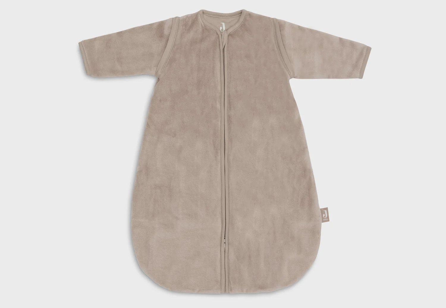 Jollein Baby Slaapzak met Afritsbare Mouw Rond 60cm Velvet - Milky Coffee