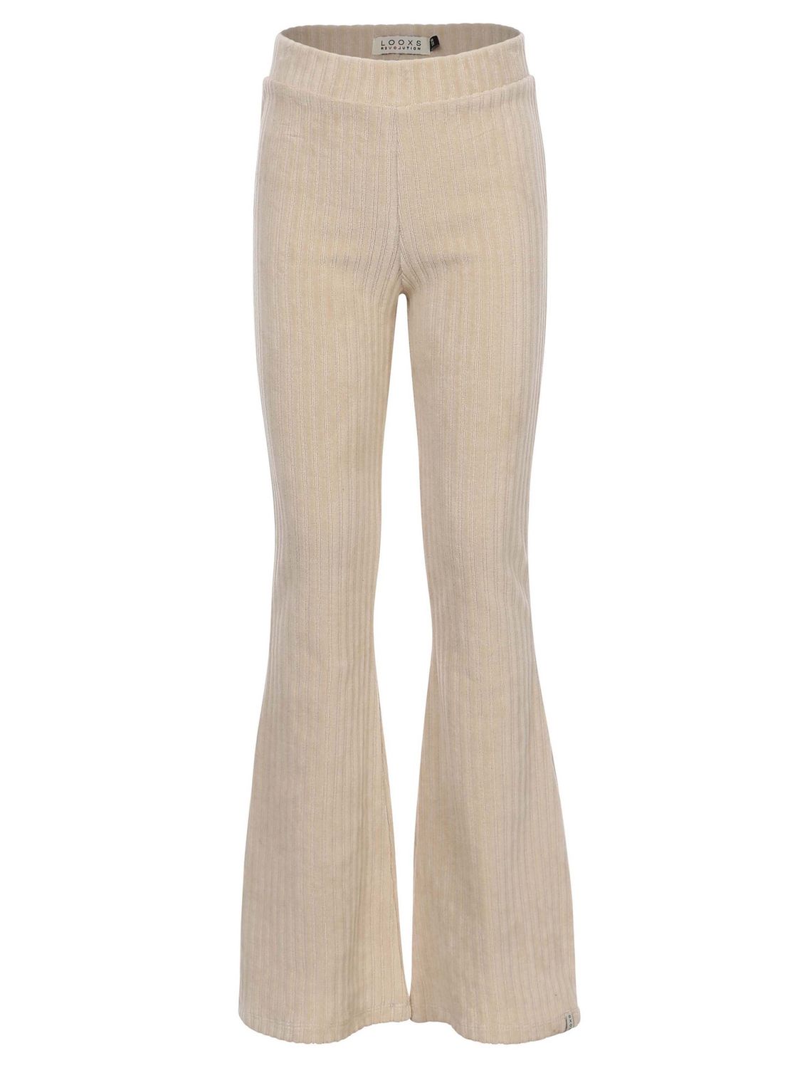 LOOXS  Little velvet rib flaire pants soft sand
