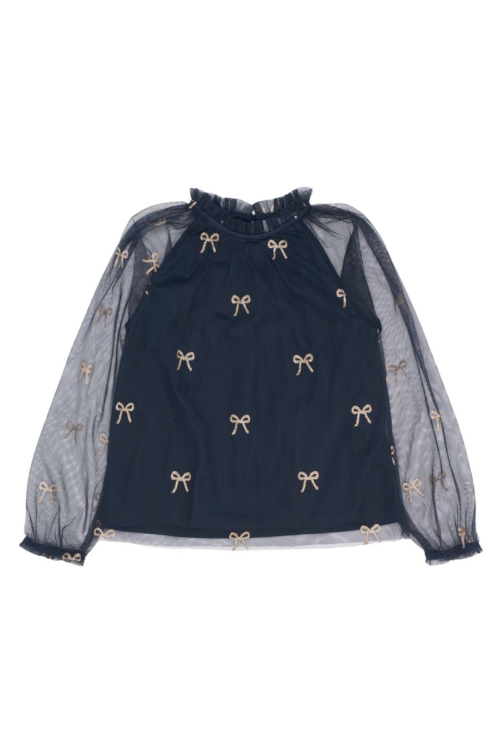 The New   Rudelle L_S Top Navy Blazer AOP