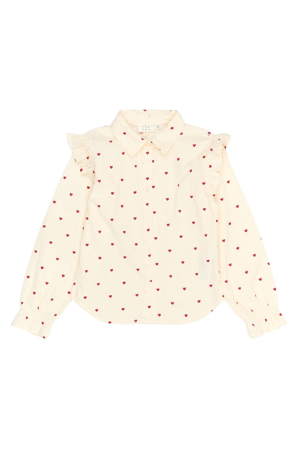 The New   Ramona Shirt Gardenia AOP