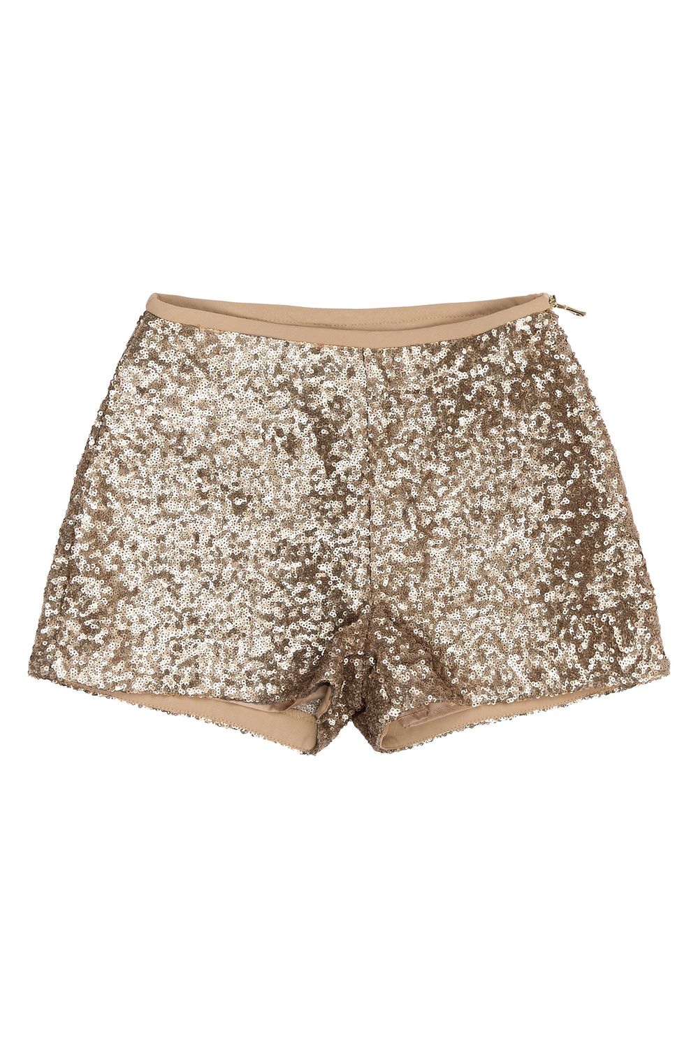 The New   Rupa Sequin Shorts GOLD
