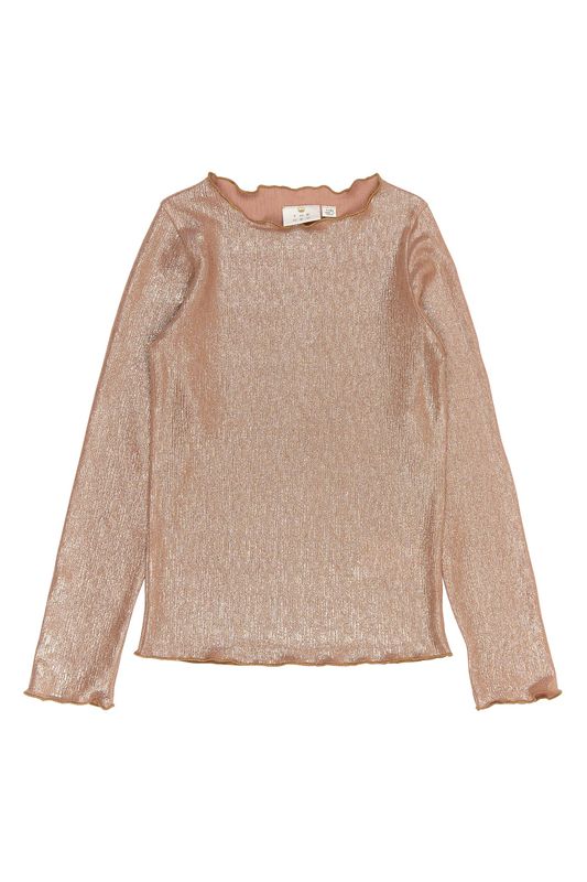 The New   Rosalind L_S Glitter Tee GOLD