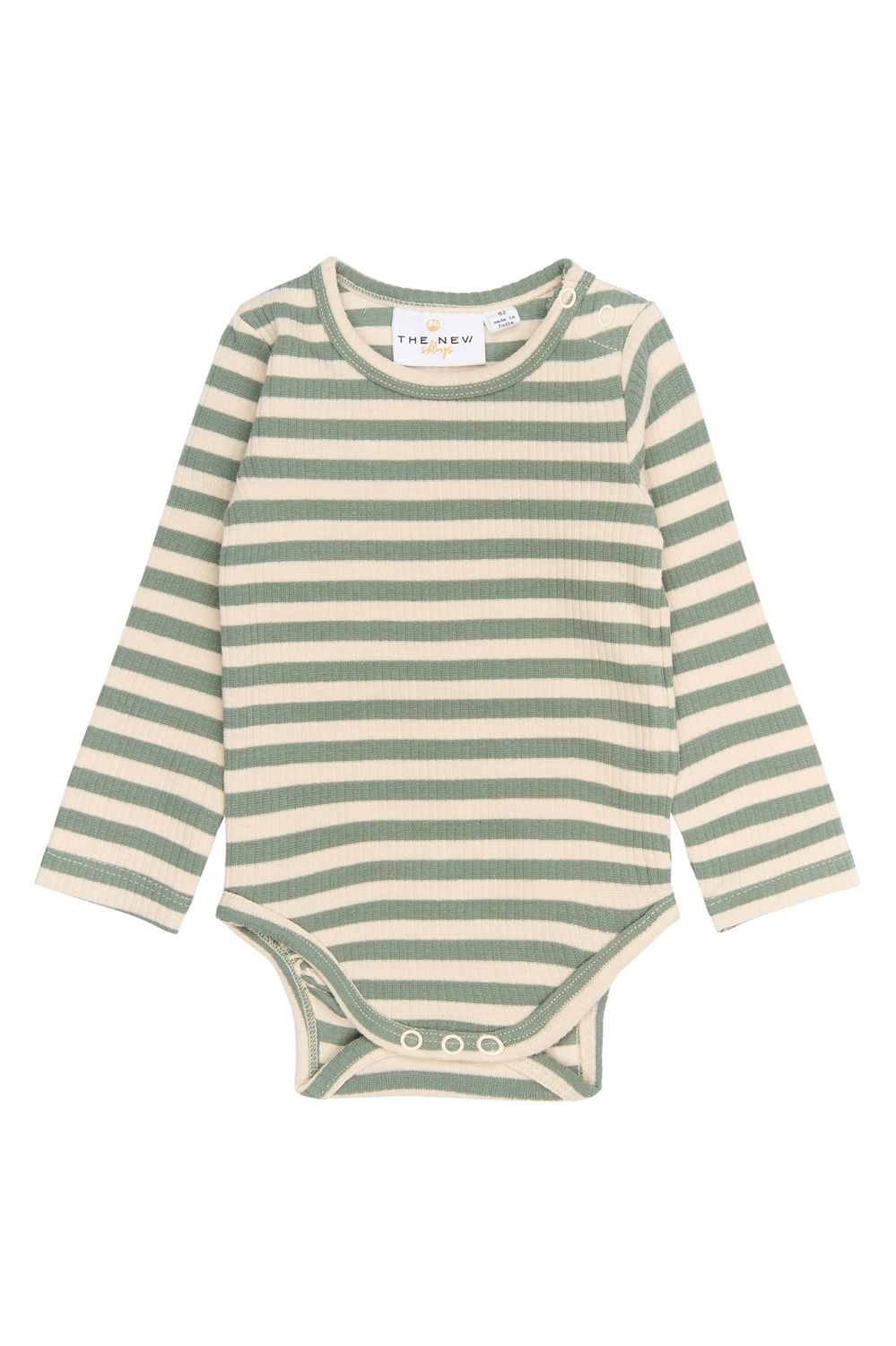 The New   Fro L_S Rib Body Lily Pad Striped