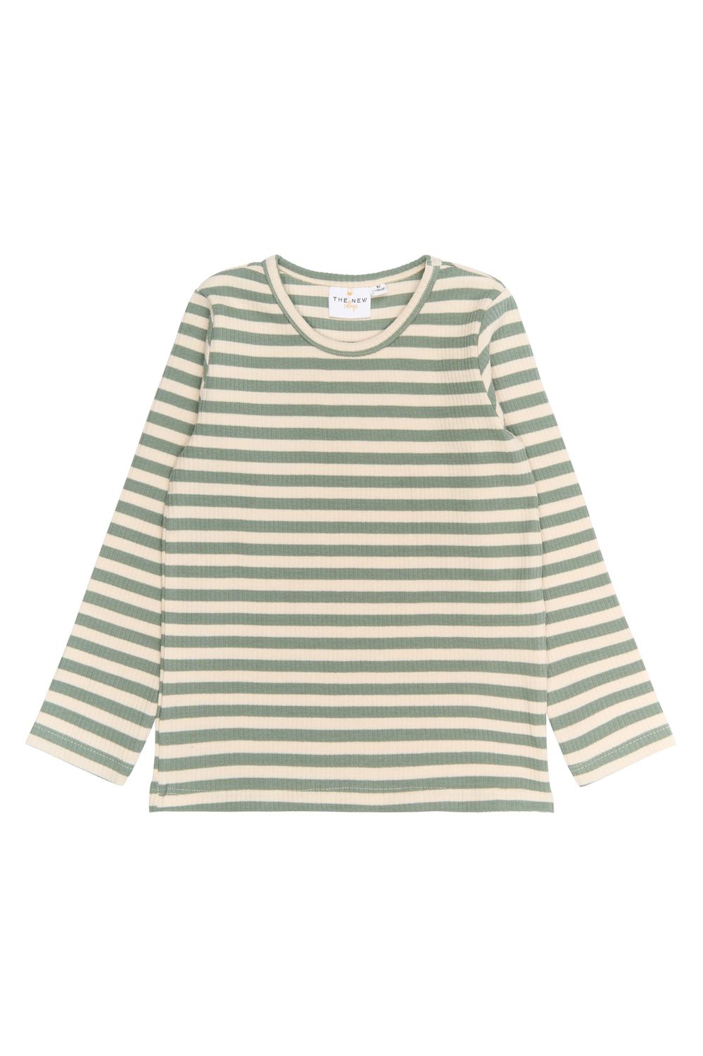 The New   Fro L_S Rib Tee Lily Pad Striped