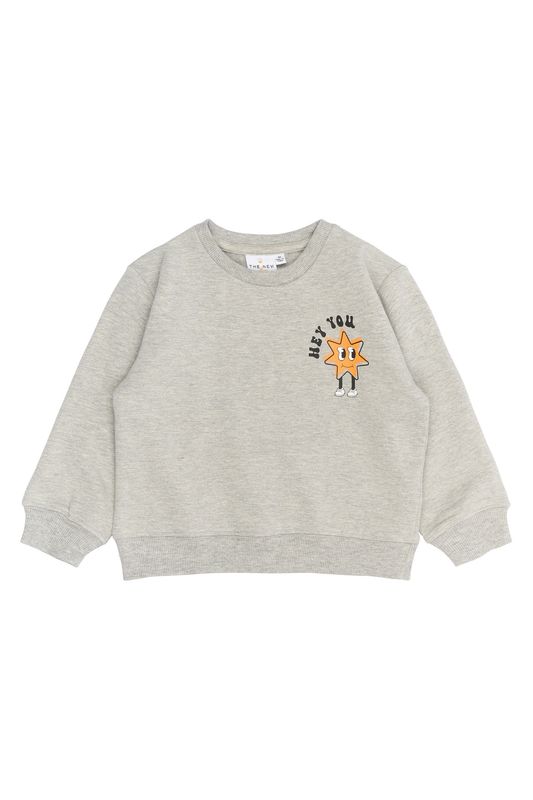 The New   Randall OS Sweatshirt Light Grey Melange