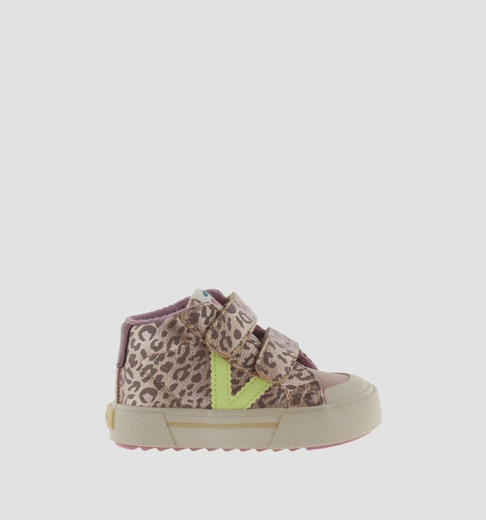 Victoria Sneaker Hoog Panter Nude