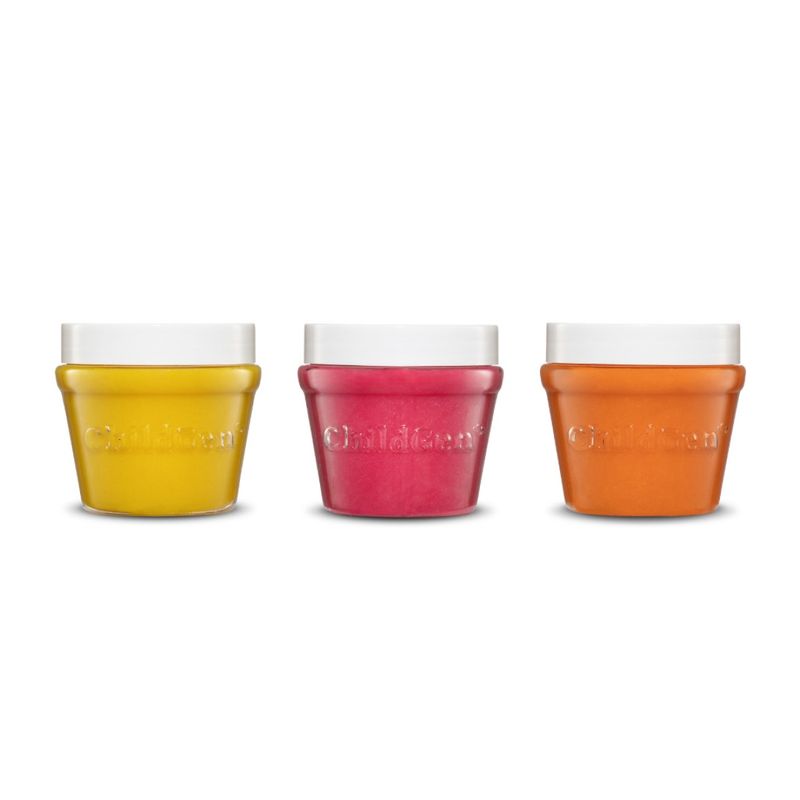 ChildGen PLAY DOUGH JAR 3 PCS- YELLOW - PINK- ORANGE