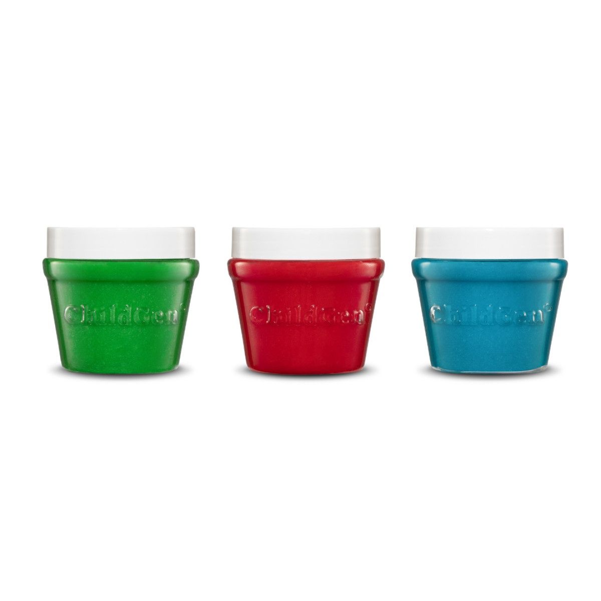 ChildGen PLAY DOUGH JAR 3 PCS - GREEN - BLUE- RED