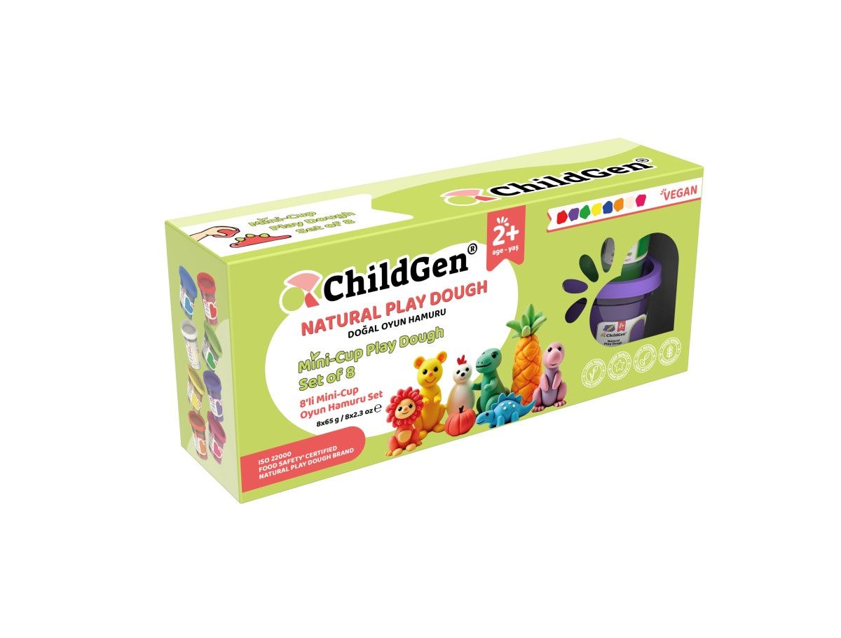 ChildGen PLAY DOUGH MINI CUP 8 PCS