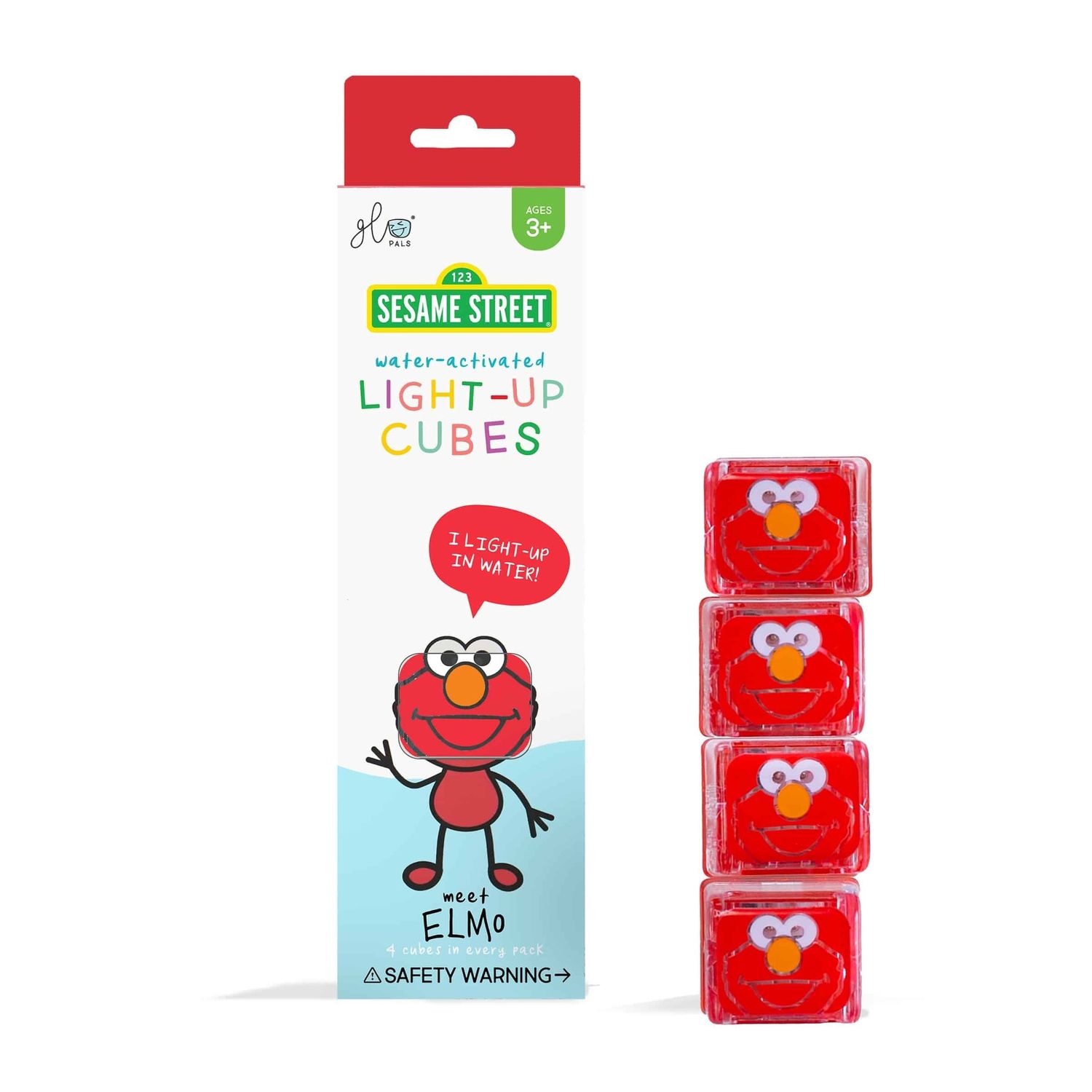 Glopals Light up cubes - 4pc Elmo