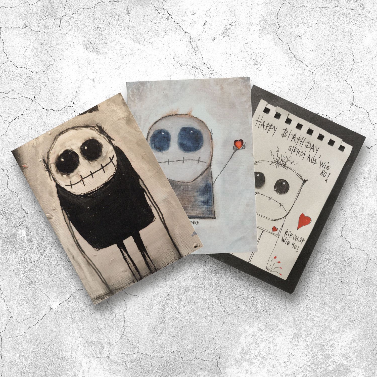 Postkartenset »Gemischtes Trio«