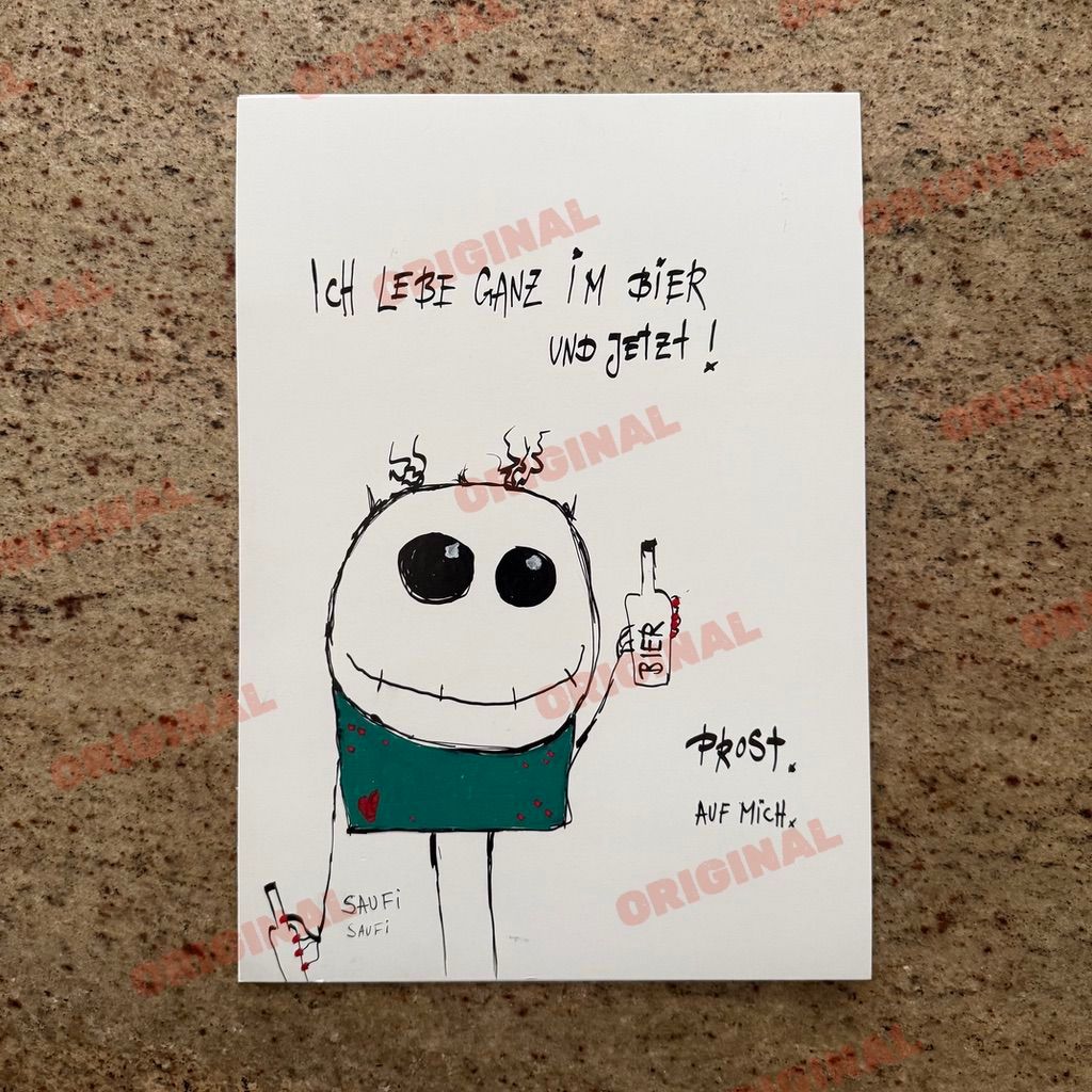Ich lebe ganz im Bier und jetzt.