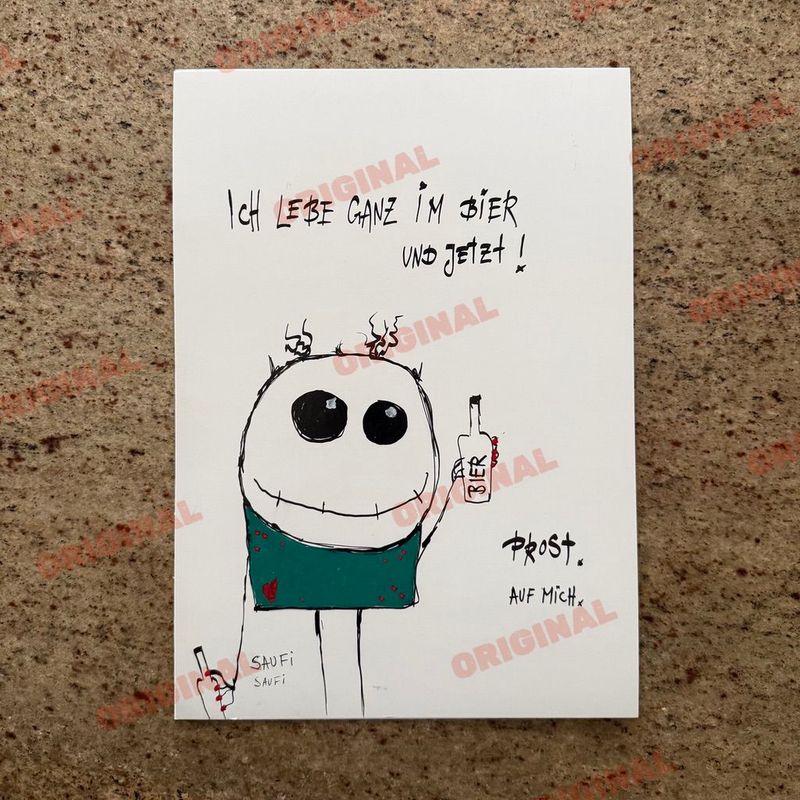 Ich lebe ganz im Bier und jetzt.