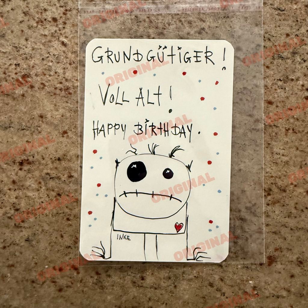 Grundgütiger! Voll alt! Happy Birthday.