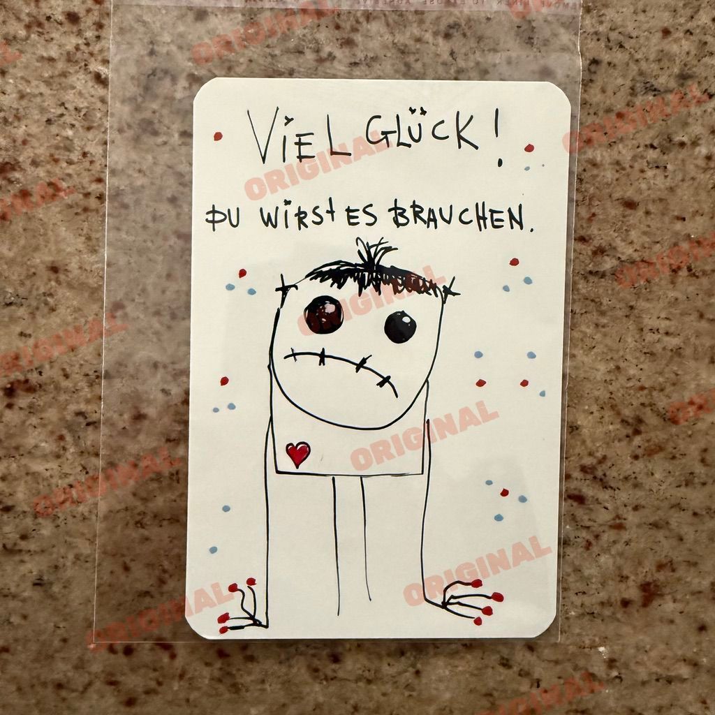 Viel Glück! Du wirst es brauchen.