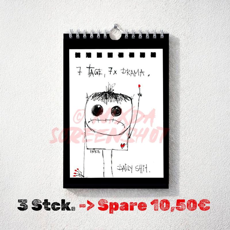 7-Tage-Kalender »Monsterwoche« 3er-Set