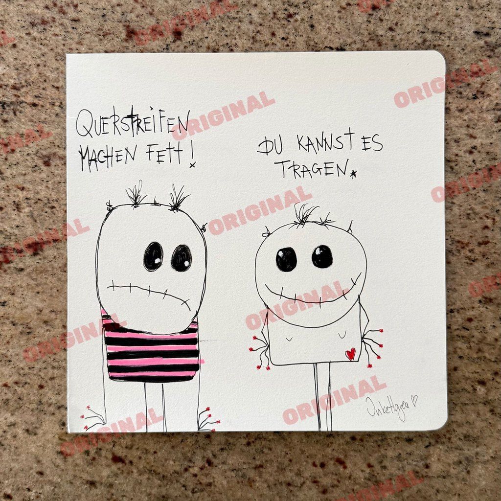 Querstreifen machen fett! Du kannst es tragen.