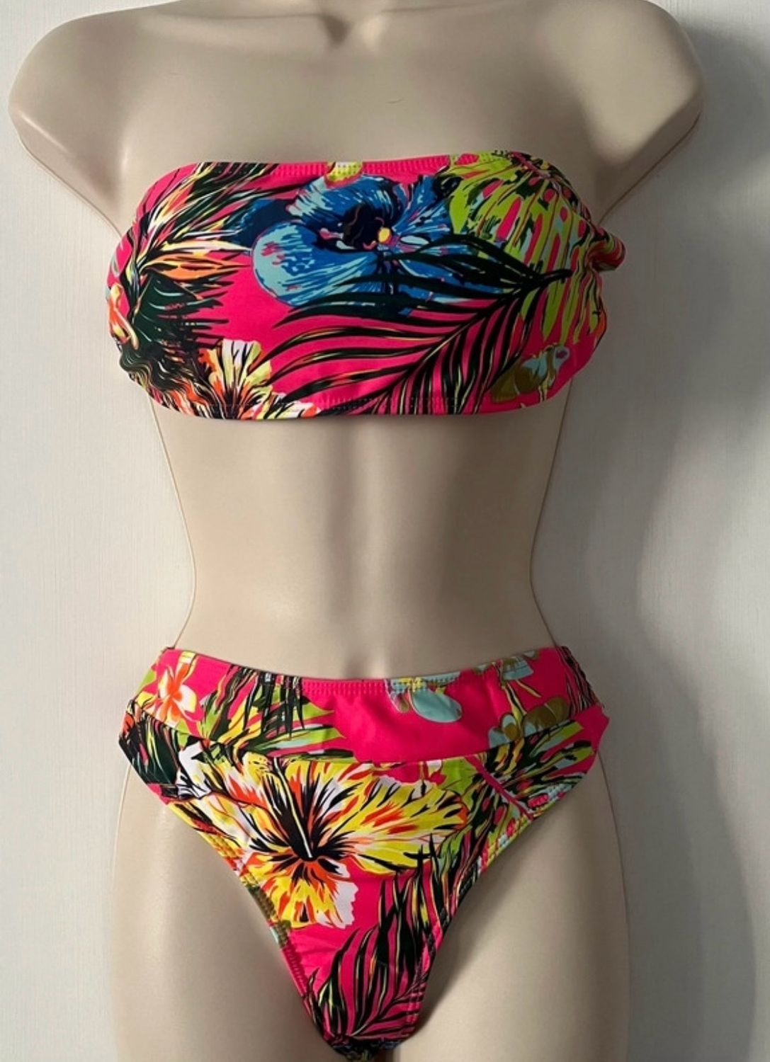 Flower Strapless Bikini