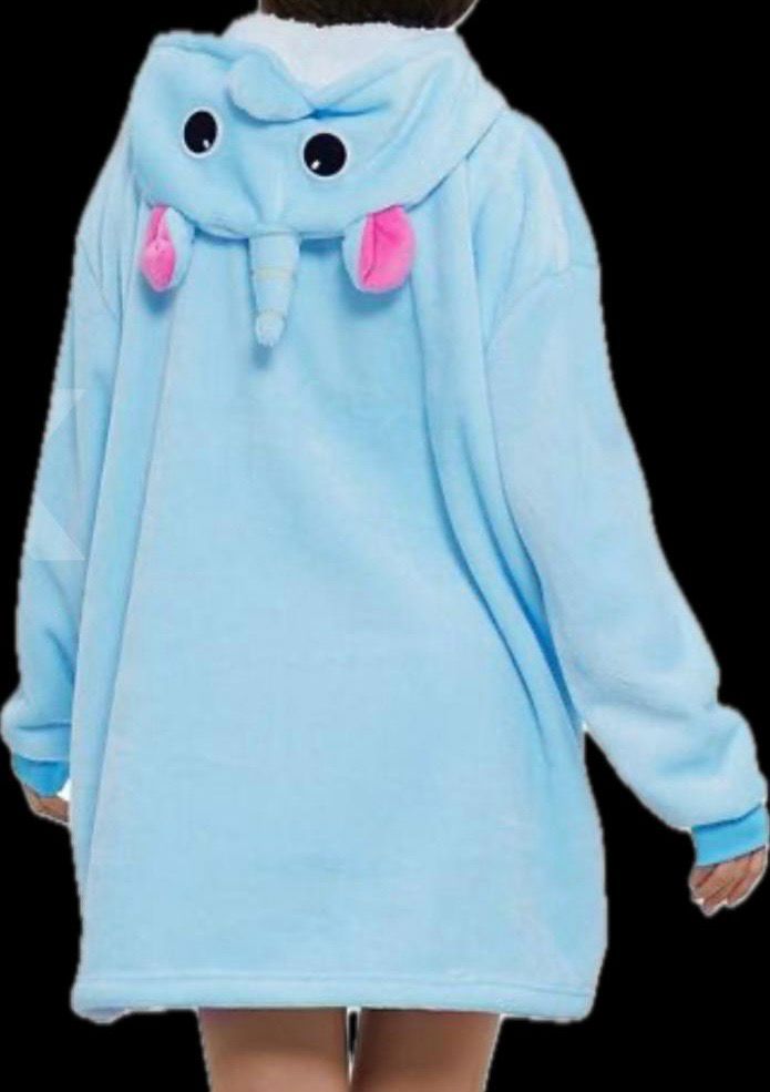 Hoodie Blanket Blue Unicorn