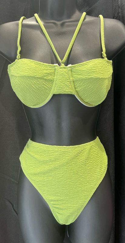Lime Strapless Bikini