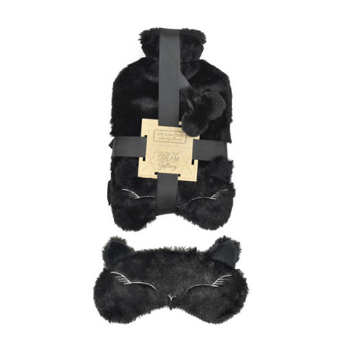 Hot Water Bottle With Eye Mask